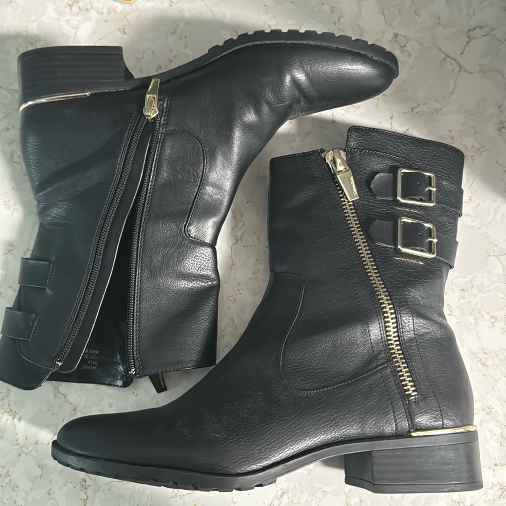 Calvin Klein leather boots